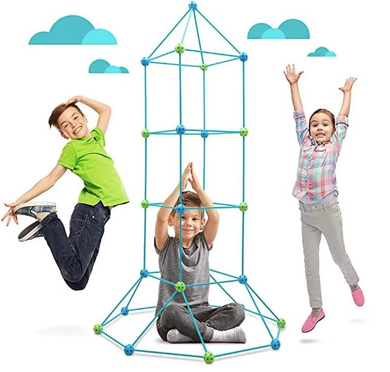 Constructie bouwmateriaal voor kids - bouw je eigen kasteel of tent!