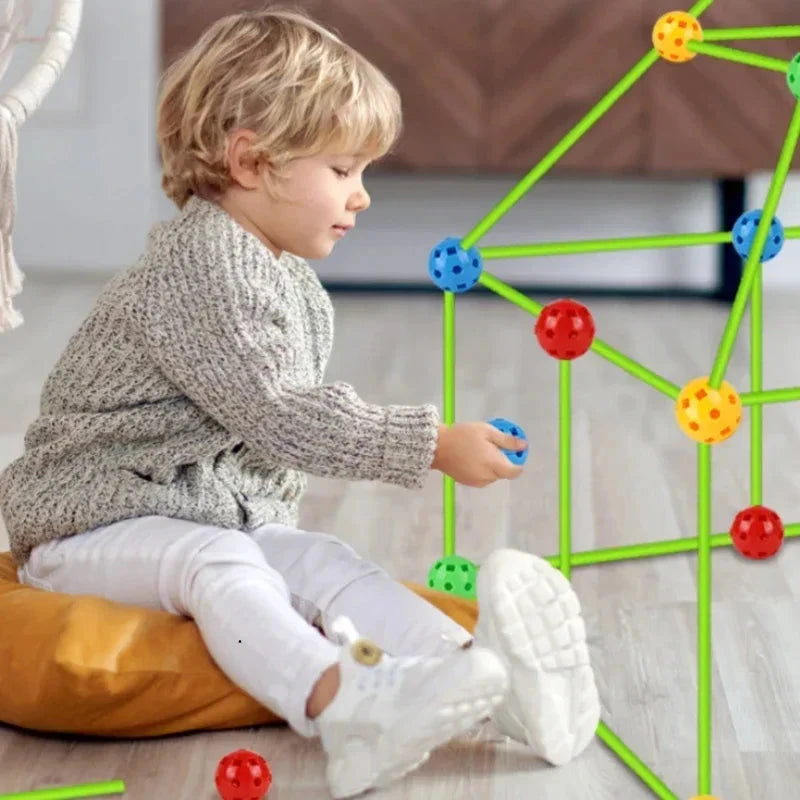 Constructie bouwmateriaal voor kids - bouw je eigen kasteel of tent!