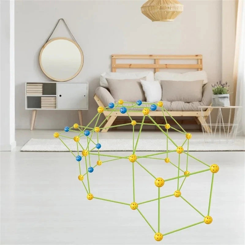 Constructie bouwmateriaal voor kids - bouw je eigen kasteel of tent!