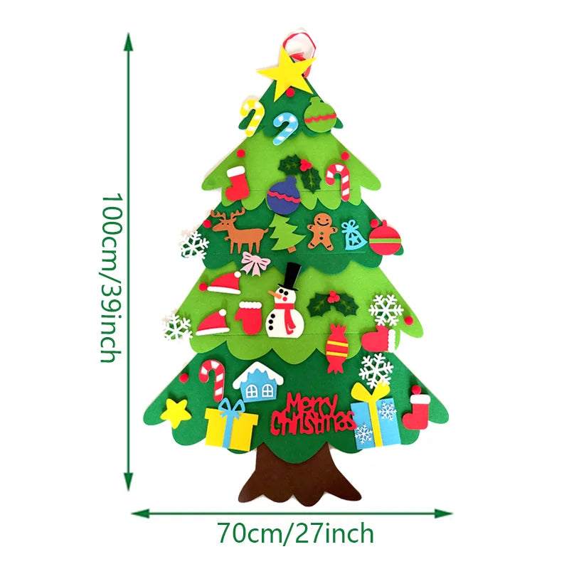 Jouw eigen speelse Kerstboom 2024 van vilt! π β Versieren zoals jij wilt, keer op keer!