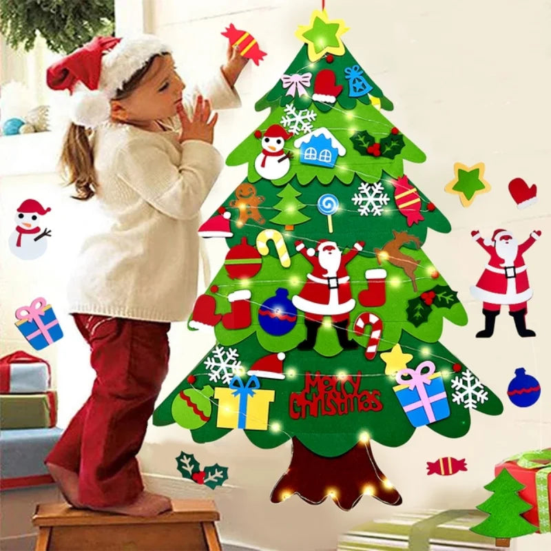 Jouw eigen speelse Kerstboom 2024 van vilt! π β Versieren zoals jij wilt, keer op keer!