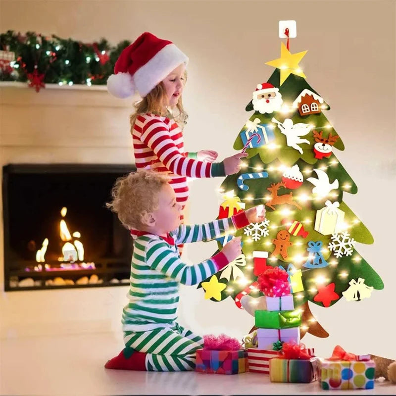 Jouw eigen speelse Kerstboom 2024 van vilt! π β Versieren zoals jij wilt, keer op keer!