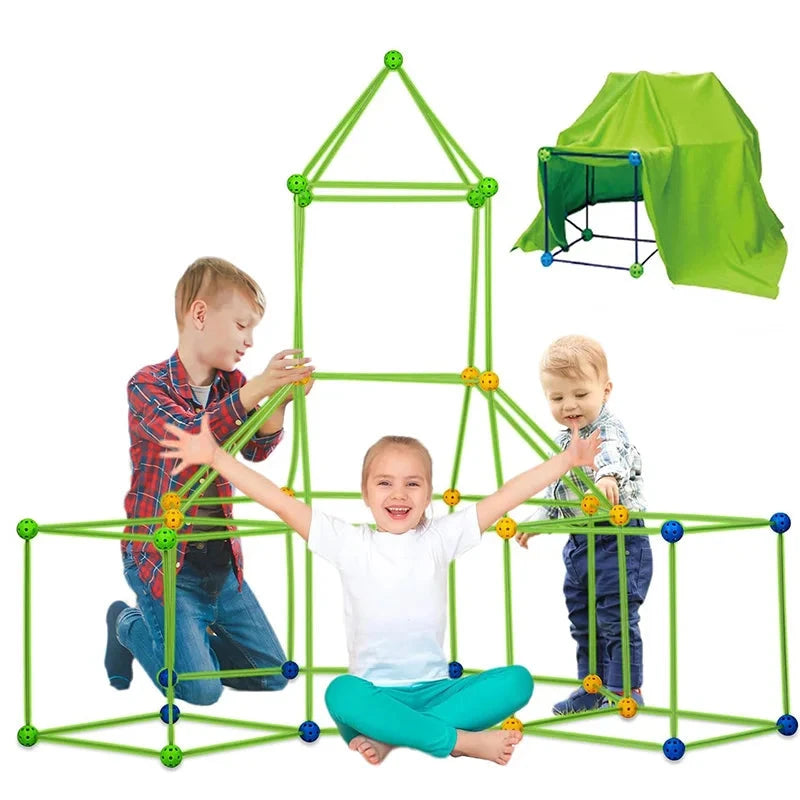 Constructie bouwmateriaal voor kids - bouw je eigen kasteel of tent!