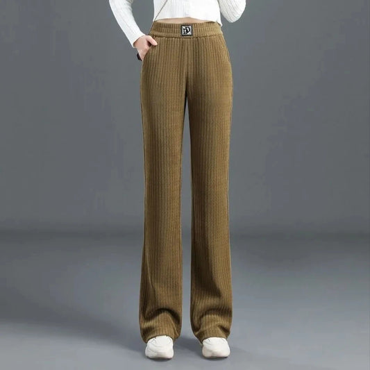 Casual Flared broek met hoge taille